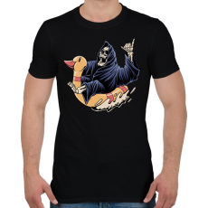 PRINTFASHION Kaszás a strandon - Férfi póló - Fekete