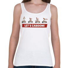 PRINTFASHION Kaszkadőr - Női atléta - Fehér