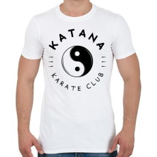 PRINTFASHION Katana karate club - Férfi póló - Fehér