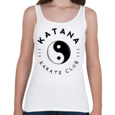PRINTFASHION Katana karate club - Női atléta - Fehér női trikó