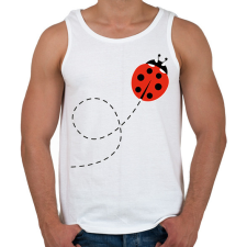 PRINTFASHION Katicabogár  - Férfi atléta - Fehér atléta, trikó