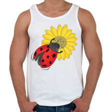 PRINTFASHION katicabogár  - Férfi atléta - Fehér atléta, trikó