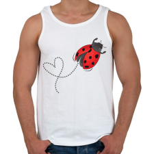 PRINTFASHION katicabogár  - Férfi atléta - Fehér atléta, trikó