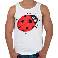 PRINTFASHION Katicabogár  - Férfi atléta - Fehér