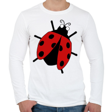 PRINTFASHION Katicabogár  - Férfi hosszú ujjú póló - Fehér férfi póló