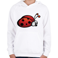 PRINTFASHION katicabogár  - Gyerek kapucnis pulóver - Fehér