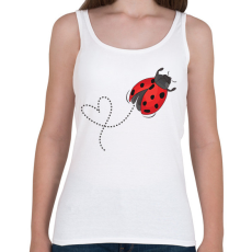 PRINTFASHION katicabogár  - Női atléta - Fehér