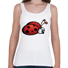 PRINTFASHION katicabogár  - Női atléta - Fehér női trikó