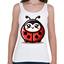 PRINTFASHION Katicabogár  - Női atléta - Fehér női trikó