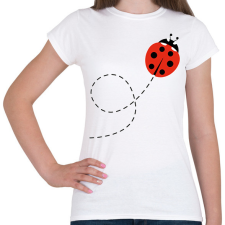 PRINTFASHION Katicabogár - Női póló - Fehér női póló