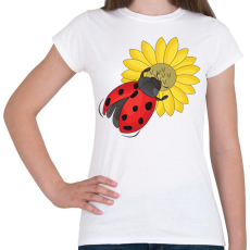 PRINTFASHION katicabogár  - Női póló - Fehér