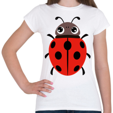 PRINTFASHION Katicabogár  - Női póló - Fehér