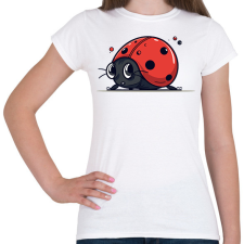 PRINTFASHION Katicabogár  - Női póló - Fehér női póló