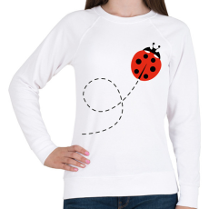 PRINTFASHION Katicabogár  - Női pulóver - Fehér