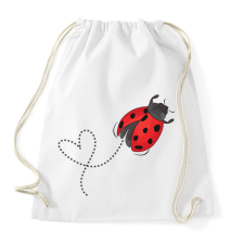 PRINTFASHION katicabogár  - Sportzsák, Tornazsák - Fehér tornazsák