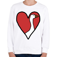 PRINTFASHION Katsám - Gyerek pulóver - Fehér