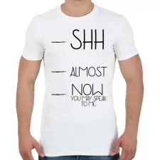 PRINTFASHION Kávé szint - Bögre (fekete) - Férfi póló - Fehér férfi póló