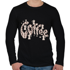 PRINTFASHION kávéé - Férfi hosszú ujjú póló - Fekete férfi póló