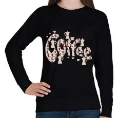 PRINTFASHION kávéé - Női pulóver - Fekete