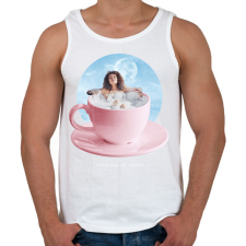 PRINTFASHION Kávéfürdő - Férfi atléta - Fehér atléta, trikó