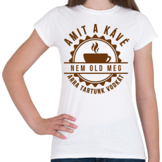 PRINTFASHION KávéLove - Női póló - Fehér