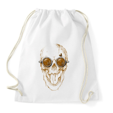 PRINTFASHION Kávés koponya - Sportzsák, Tornazsák - Fehér tornazsák