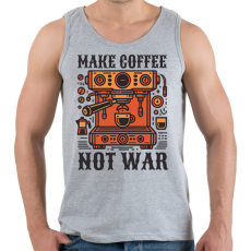 PRINTFASHION Kávét főzz, ne háborúzz! - Férfi atléta - Sport szürke