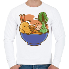PRINTFASHION Kawaii leves - Férfi pulóver - Fehér férfi pulóver, kardigán