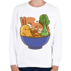 PRINTFASHION Kawaii leves - Gyerek pulóver - Fehér