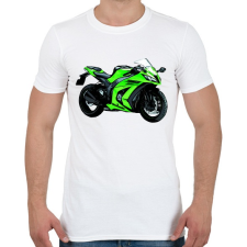 PRINTFASHION Kawasaki ninja sport motor  - Férfi póló - Fehér férfi póló