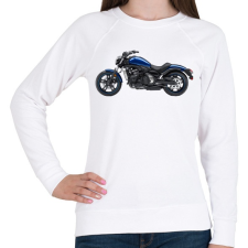 PRINTFASHION Kawasaki - Női pulóver - Fehér női pulóver, kardigán