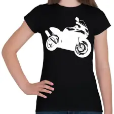 PRINTFASHION kawasaki zx6r - Női póló - Fekete női póló