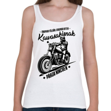 PRINTFASHION Kawasakisnak párja nincsen - Női atléta - Fehér női trikó