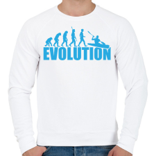 PRINTFASHION Kayak evolution - Férfi pulóver - Fehér férfi pulóver, kardigán
