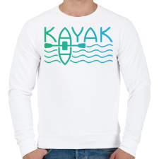 PRINTFASHION Kayak - színes - Férfi pulóver - Fehér férfi pulóver, kardigán