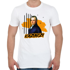 PRINTFASHION Kazinczy Ferenc - Férfi póló - Fehér férfi póló