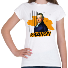 PRINTFASHION Kazinczy Ferenc - Női póló - Fehér női póló