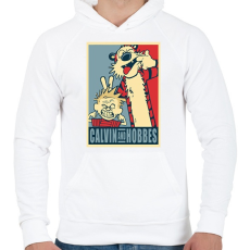 PRINTFASHION Kázmér és Huba - Férfi kapucnis pulóver - Fehér