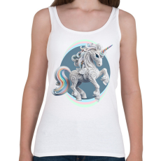 PRINTFASHION Kecses egyszarvú hölgy - Női atléta - Fehér