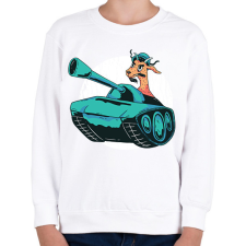 PRINTFASHION Kecske tankban - Gyerek pulóver - Fehér gyerek pulóver, kardigán