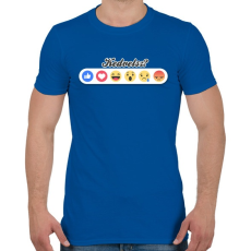 PRINTFASHION Kedvelsz? - Férfi póló - Királykék