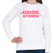 PRINTFASHION Kedvenc gyerek! - Női pulóver - Fehér női pulóver, kardigán