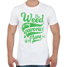 PRINTFASHION Kedvenc gyomom - Férfi póló - Fehér férfi póló