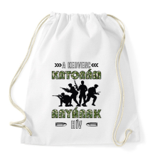PRINTFASHION Kedvenc katonám - Anya - Sportzsák, Tornazsák - Fehér tornazsák