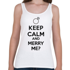 PRINTFASHION KEEP CALM2.png - Női atléta - Fehér