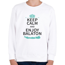 PRINTFASHION Keep Calm and Enjoy Balaton - Gyerek pulóver - Fehér gyerek pulóver, kardigán