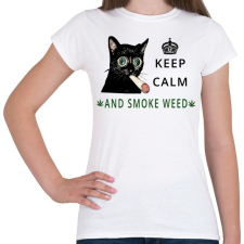PRINTFASHION KEEP CALM - Női póló - Fehér női póló