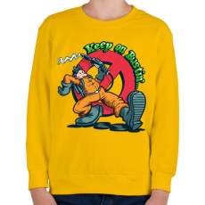 PRINTFASHION keep on bustin.. - Gyerek pulóver - Sárga