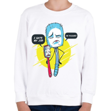 PRINTFASHION Kefék - Gyerek pulóver - Fehér gyerek pulóver, kardigán