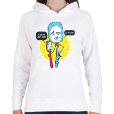 PRINTFASHION Kefék - Női kapucnis pulóver - Fehér női pulóver, kardigán